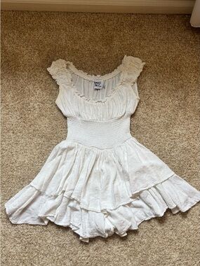 Princess Polly White Ruffled romper
